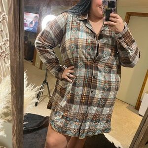 Flannel dress